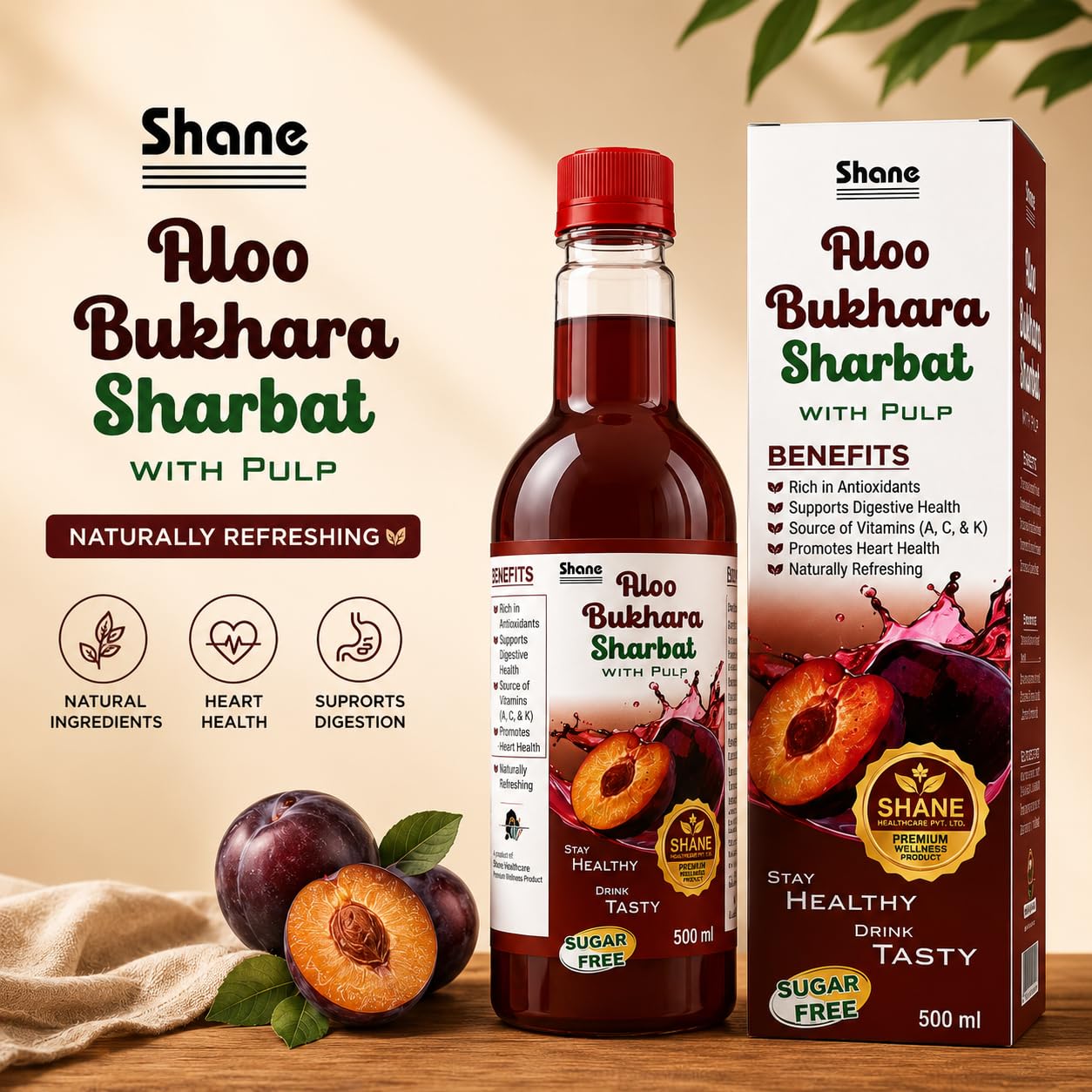 Shane Aloo Bukhara Sharbat 500ml - Image 5